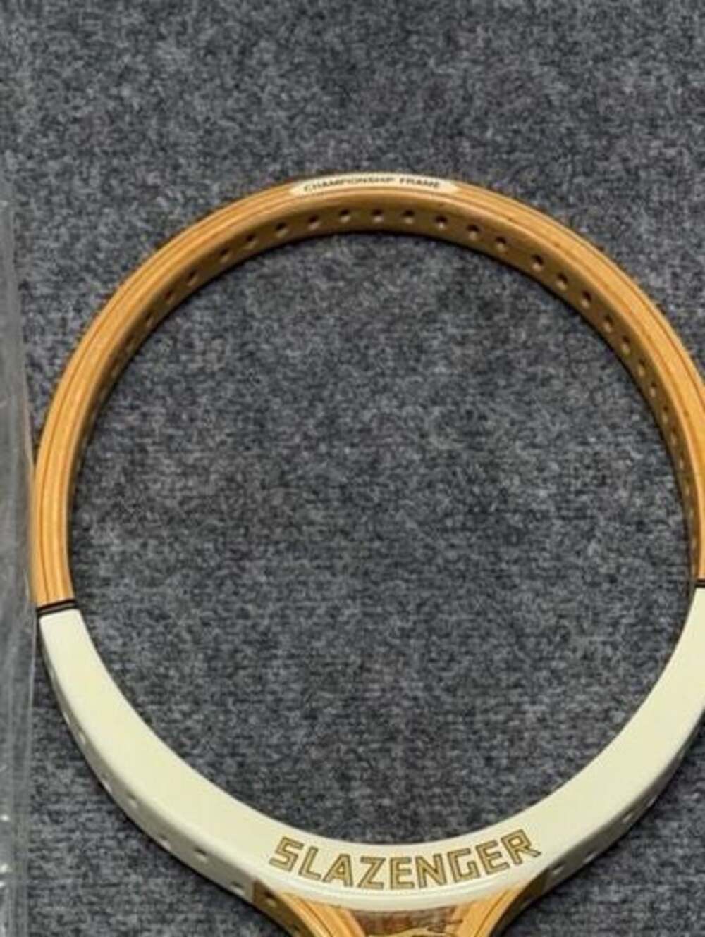 SLAZENGER VTG Wood Tennis Racket-Challenge No.1-Championship Frame. NOS Unstrung